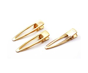 Epoksi Toka Aparatı Oval Ortası Boş Sarı Kaplama 6.5cm 50 Adet