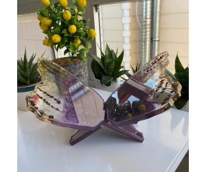 Epoksi Rahle Kelebek Model Kuran-ı Kerim Rahle Kalıbı Silikon EM407 2 Adet Epoksi Rahle Kelebek Model Kuran-ı Kerim Rahle Kalıbı Silikon EM407 2 Adet