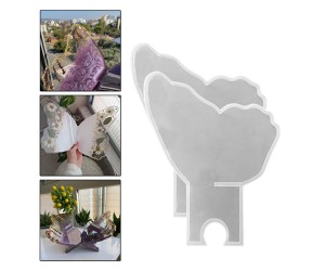 Epoksi Rahle Kelebek Model Kuran-ı Kerim Rahle Kalıbı Silikon EM407 2 Adet