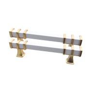 Epoksi Tepsi Kulp Modern Model Beyaz Gold Kaplama GT1104