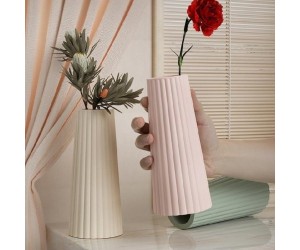 Epoksi Vazo Kalıbı Beton Taş Tozu Vazo Mumluk Kalıbı Silikon GT9606 8.9x19.9cm