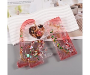 Epoksi Resimlik Sevgililer Günü Fotoğraf Çerçevesi Love Yazılı Kalıbı Silikon EM408