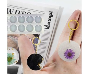 Epoksi Çoklu Daire Anahtarlık Kalıbı Yuvarlak Kolye Kalıbı Silikon 3.8cm EM409 Epoksi Çoklu Daire Anahtarlık Kalıbı Yuvarlak Kolye Kalıbı Silikon 3.8cm EM409