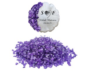 Epoksi Cam Kırığı Sedefli Mor - 1KG