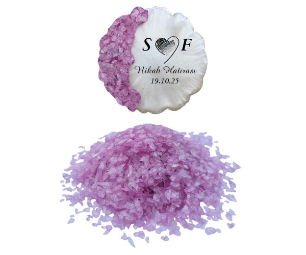 Epoksi Cam Kırığı Sedefli Pembe - 1KG Epoksi Cam Kırığı Sedefli Pembe - 1KG