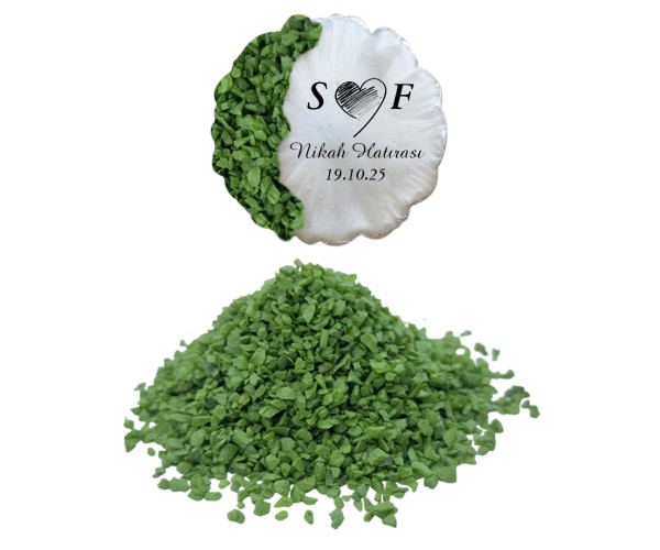 Epoksi Cam Kırığı Mat Fıstık Yeşili - 1KG Epoksi Cam Kırığı Mat Fıstık Yeşili - 1KG