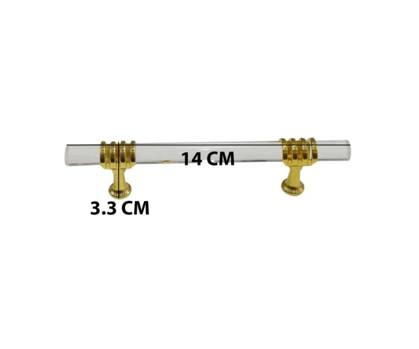 Epoksi Tepsi Kulp Şeffaf Cam Kulp Gold