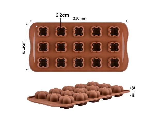 Bubble Çikolata Kalıbı 15 li Bubble Mini Mum Kalıbı 2.2cm GT1103 Bubble Çikolata Kalıbı 15 li Bubble Mini Mum Kalıbı 2.2cm GT1103