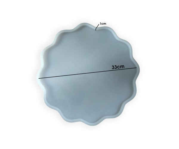 Epoksi Güneş Tepsi Kalıbı Silikon 33cm EM410