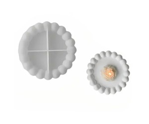 Epoksi Yuvarlak Bubble Bardak Altlığı Beton Taş Tozu Bardak Altı Silikon Kalıbı 12cm