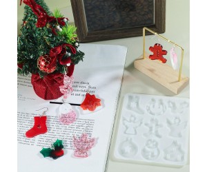 Epoksi Yılbaşı Kalıbı Noel Çanı Geyik Kardan Adam Anahtarlık Küpe Kalıbı Silikon Epoksi Yılbaşı Kalıbı Noel Çanı Geyik Kardan Adam Anahtarlık Küpe Kalıbı Silikon
