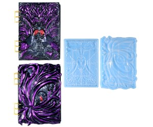 Epoksi Defter Kalıbı Kitap Kalıbı Öfkeli Temalı Defter Kalıbı Silikon 3 Parça