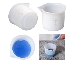 Epoksi Beaker Döküm Karıştırma Kabı Silikon 50ml