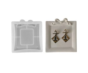 Epoksi Fincan Kahve Bardak Altlığı Fiyonk Temalı Bardak Altı Kalıbı Silikon 10x10.9cm