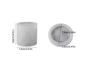 Epoksi Beton Saksı Taş Tozu Saksı Kalıbı Kare Desenli Mumluk Mücevher Kutusu Kalıbı Silikon Epoksi Beton Saksı Taş Tozu Saksı Kalıbı Kare Desenli Mumluk Mücevher Kutusu Kalıbı Silikon