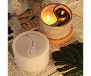 Epoksi Beton Saksı Taş Tozu Saksı Kalıbı Yin Yang Mumluk Kalıbı Silikon Epoksi Beton Saksı Taş Tozu Saksı Kalıbı Yin Yang Mumluk Kalıbı Silikon