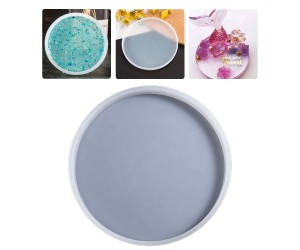 Epoksi Yuvarlak Bardak Altlığı Silikon Kalıbı 13x13cm GT9274