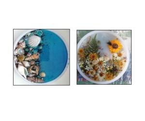 Epoksi Yuvarlak Bardak Altlığı Silikon Kalıbı 13x13cm GT9274