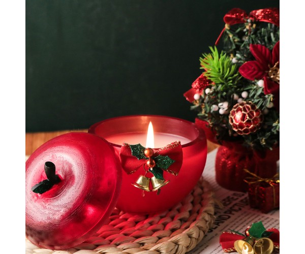 Epoksi Elma Mumluk Kalıbı Beton Saksı Taş Tozu Kalıbı Kapaklı Elma Takı Kutusu Christmas Kalıbı Silikon