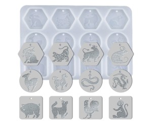 Epoksi Hayvanlar Kalıbı Küpe Kolye Anahtarlık Kalıbı Silikon Epoksi Hayvanlar Kalıbı Küpe Kolye Anahtarlık Kalıbı Silikon