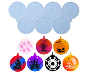 Epoksi Cadılar Bayramı Temalı Yılbaşı Süsleme Figürleri Kalıbı Silikon