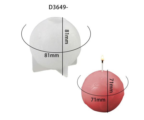 Epoksi Dünya Temalı Mumluk Taş Tozu Dekoratif Dünya Haritası Kalıbı Silikon 7.1x7.1cm