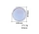 Epoksi Yuvarlak Kristal Kesim Mumluk Dekoratif Taş Tozu Beton Saksı Kalıbı Silikon 16x16cm