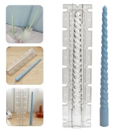 Poli Karbon Mum Kalıbı Şamdanlık Uzun Burgulu 31cm