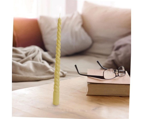 Poli Karbon Mum Kalıbı Şamdanlık Uzun Burgulu 31cm