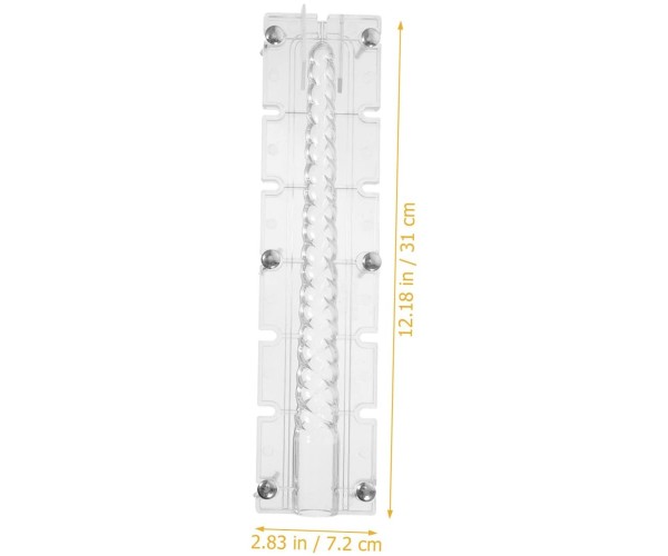 Poli Karbon Mum Kalıbı Şamdanlık Uzun Burgulu 31cm