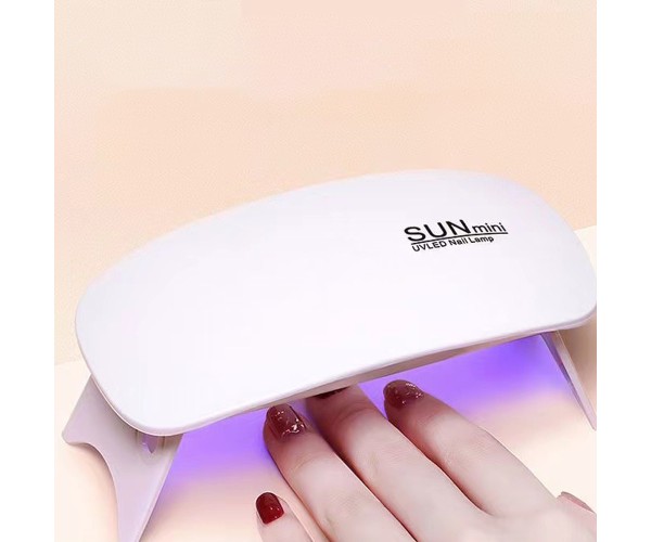 Suni Mini Uvled Nail Lamp Epoksi Uv Kurutucu Oje Kurutucu Makine Beyaz 6W Max