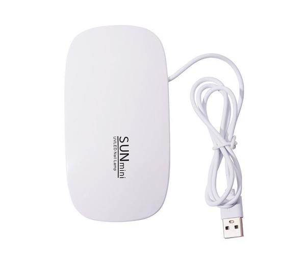 Suni Mini Uvled Nail Lamp Epoksi Uv Kurutucu Oje Kurutucu Makine Beyaz 6W Max