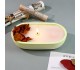 Epoksi Oval Kase Mumluk Beton Saksı Taş Tozu Kase Kalıbı Silikon 17.5x10cm