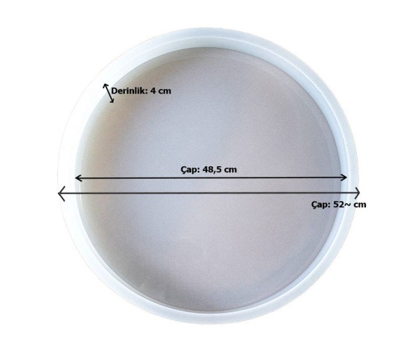 Epoksi Sehpa Kalıbı Yuvarlak Daire Sehpa Kalıbı Silikon 48,5cm ( Ön Sipariş 3-5 İş Günü ) Epoksi Sehpa Kalıbı Yuvarlak Daire Sehpa Kalıbı Silikon 48,5cm ( Ön Sipariş 3-5 İş Günü )
