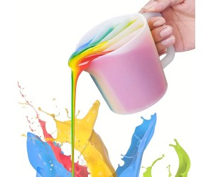 Epoksi Karıştırma Kabı Kalıbı Beaker Karıştırma Kabı Kalıbı 5 Bölmeli Silikon 500ML Epoksi Karıştırma Kabı Kalıbı Beaker Karıştırma Kabı Kalıbı 5 Bölmeli Silikon 500ML