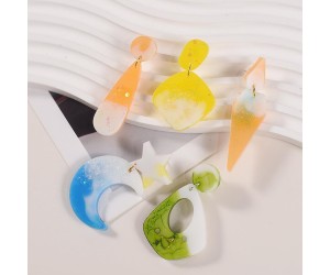 Epoksi Damla Küpe Kolye Anahtarlık Kalıbı Silikon GT9548 Epoksi Damla Küpe Kolye Anahtarlık Kalıbı Silikon GT9548