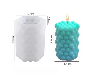 Epoksi Altıgen Bubble Mum Kalıbı Sabun Kalıbı Silikon GT9615