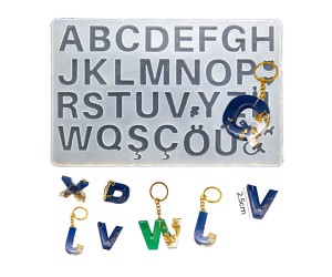 Epoksi Harf Kalıbı Alfabe Kalıbı Silikon 2.5cm EM239