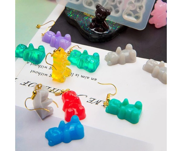 Epoksi Çoklu Jelibon Kalıbı Haribo Kalıbı Silikon 1.8x1cm Epoksi Çoklu Jelibon Kalıbı Haribo Kalıbı Silikon 1.8x1cm