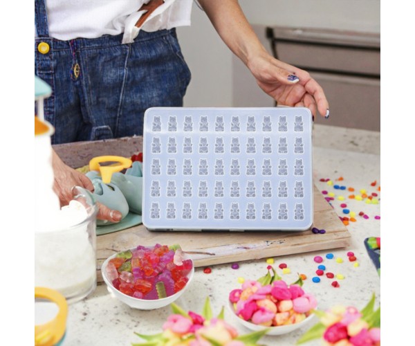 Epoksi Çoklu Jelibon Kalıbı Haribo Kalıbı Silikon 1.8x1cm Epoksi Çoklu Jelibon Kalıbı Haribo Kalıbı Silikon 1.8x1cm
