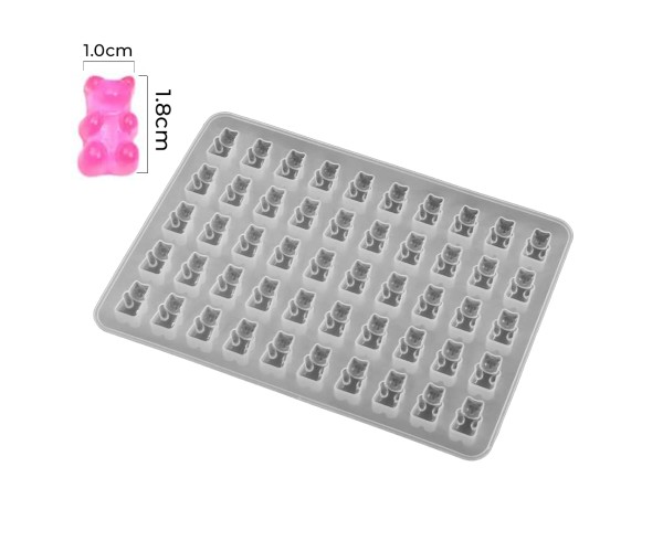 Epoksi Çoklu Jelibon Kalıbı Haribo Kalıbı Silikon 1.8x1cm Epoksi Çoklu Jelibon Kalıbı Haribo Kalıbı Silikon 1.8x1cm