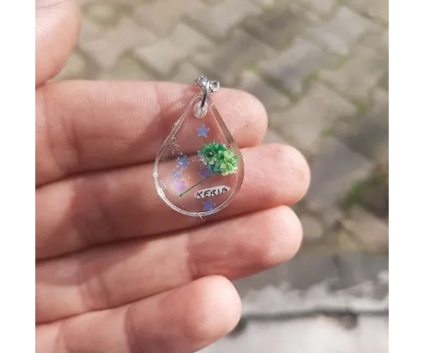 Epoksi Çoklu Damla Kalıbı Kolye Damla Kalıbı Silikon 3x2cm