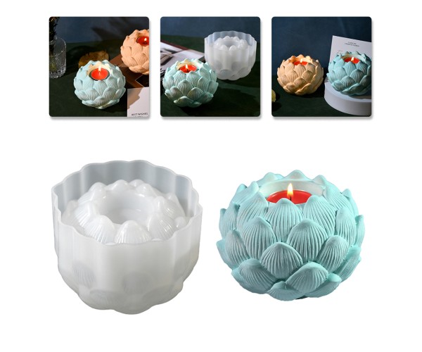 Epoksi Lotus Çiçek Kalıbı Lotus Çiçeği Mumluk Kalıbı Taş Tozu Kalıbı Silikon Epoksi Lotus Çiçek Kalıbı Lotus Çiçeği Mumluk Kalıbı Taş Tozu Kalıbı Silikon