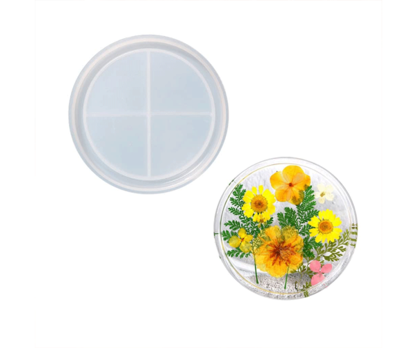 Epoksi Yuvarlak Bardak Altı Kalıbı Kanallı Daire Bardak Altlığı Kalıbı Silikon 11x11cm Epoksi Yuvarlak Bardak Altı Kalıbı Kanallı Daire Bardak Altlığı Kalıbı Silikon 11x11cm