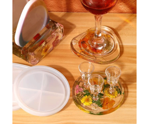 Epoksi Yuvarlak Bardak Altı Kalıbı Kanallı Daire Bardak Altlığı Kalıbı Silikon 11x11cm Epoksi Yuvarlak Bardak Altı Kalıbı Kanallı Daire Bardak Altlığı Kalıbı Silikon 11x11cm