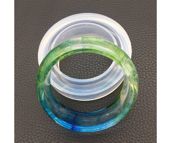 Epoksi Bilezik Kalıbı Silikon Bilezik Kalıbı 7.7x1cm GT9298