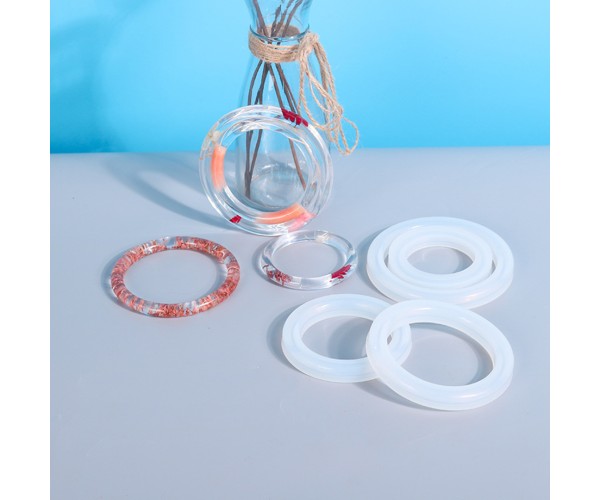 Epoksi Bilezik Kalıbı Silikon Bilezik Kalıbı 7.8x1.5cm GT9299