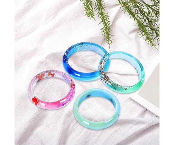 Epoksi Bilezik Kalıbı Silikon Bilezik Kalıbı 7.8x1.5cm GT9299