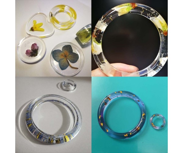 Epoksi Bilezik Kalıbı Silikon Bilezik Kalıbı 8.3x1.1cm GT9297