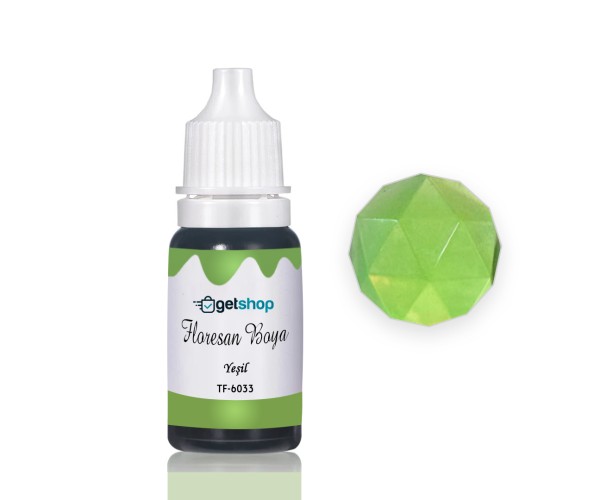 Epoksi Floresan Boya Pigment Floresan Yeşil – 15ml